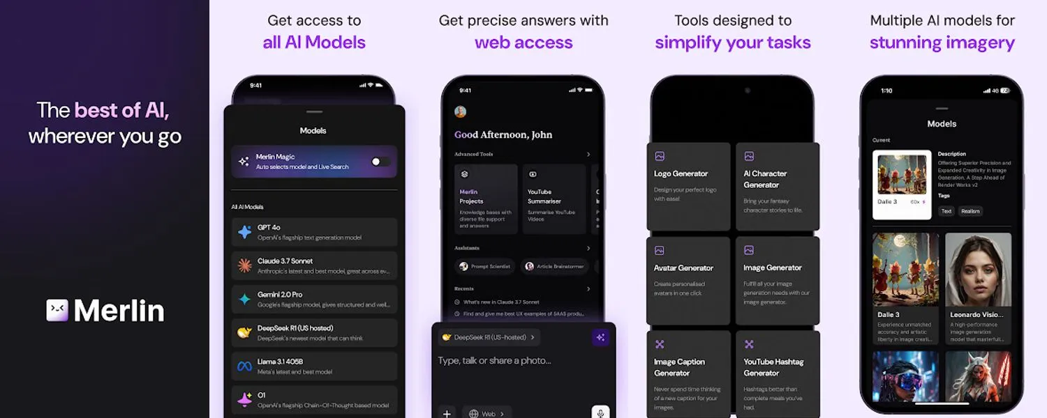 Merlin AI: AI Chat Assistant screenshots