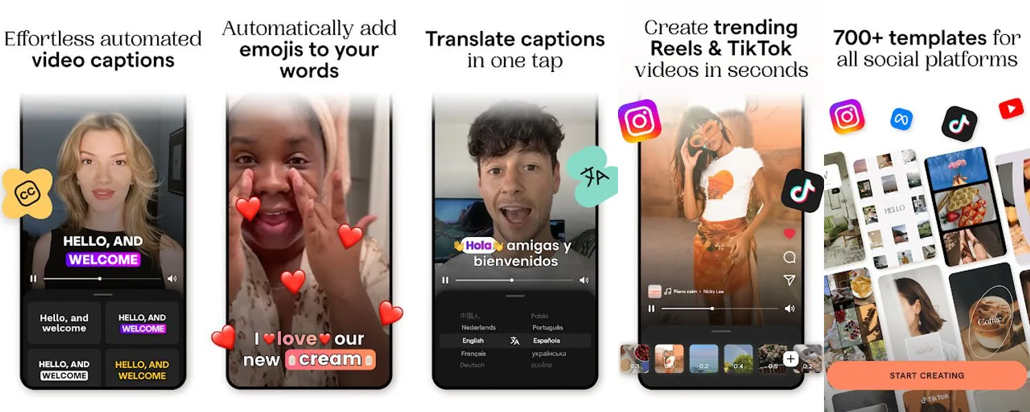Mojo: Reels and Video Captions screenshots
